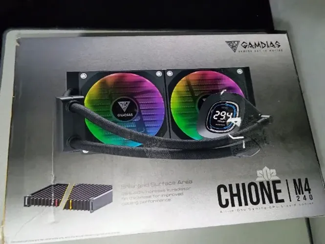 (NOVO) Water Cooler Gamdias Chione M4 RGB 240mm Amd/intel M4-240 - Preto