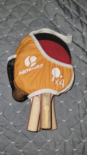 Kit 4 Raquetes Tênis de Mesa + Bola