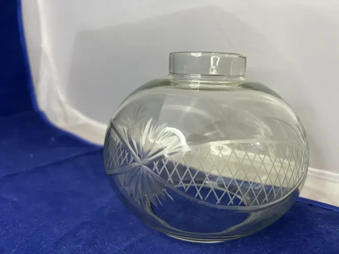 Cúpula Redonda Lapidada para Luminária