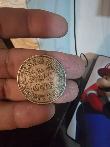 Moeda antiga 200 Reis