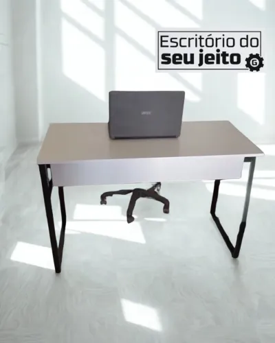 Escrivaninha REFORÇADA NOVA 1,1m Mesa Industrial Multiuso Computador Notebook Estudo Birô