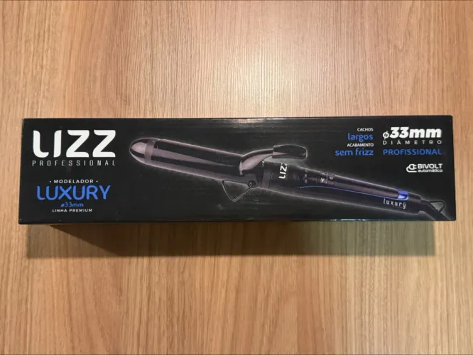 Lizz Professional Modelador De Cabelo Luxury 33 Mm Preto Bivolt