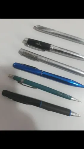 kit 4 canetas metálicas 2 lapiseiras