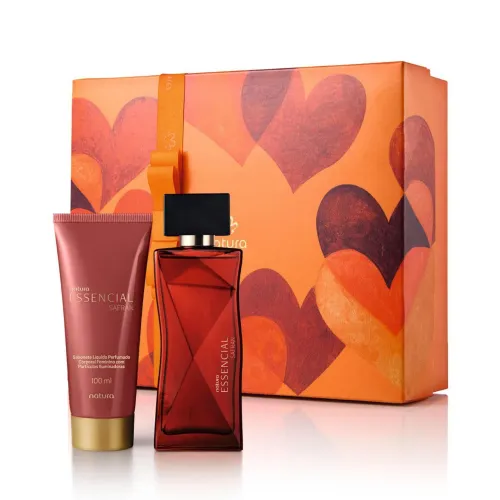 Kit essencial Safran feminino 1 deo parfum e sabonete líquido 
