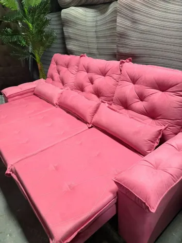 Sofá retrátil 3 lugares