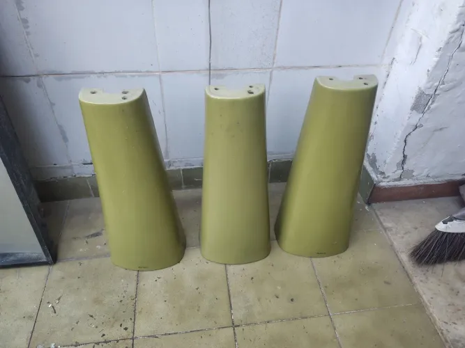 Coluna Para Pia De Banheiro Antiga Celite Verde Oliva - Vintage / Fora De Linha