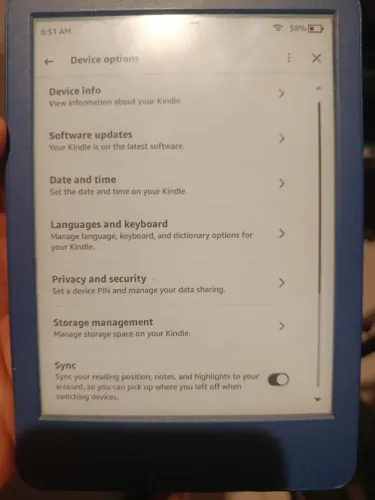 Kindle 11ª Geração 16 GB Azul + Caixa e Cabo<br>