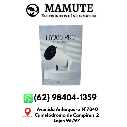 Mini Projetor Portátil HY300 PRO 5G WIFI 6 Android 11 4K 1080P Full HD 9000 Lúmens