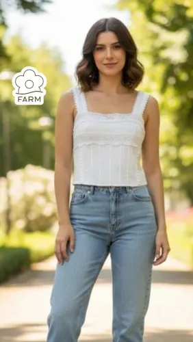 Blusa Cropped Farm Tam P