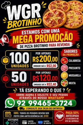 PIZZA BROTINHO PARA REVENDA 