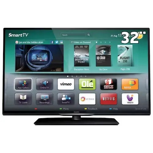Smart TV Philips 32? com Controle - Funcionando, com Mancha na Tela