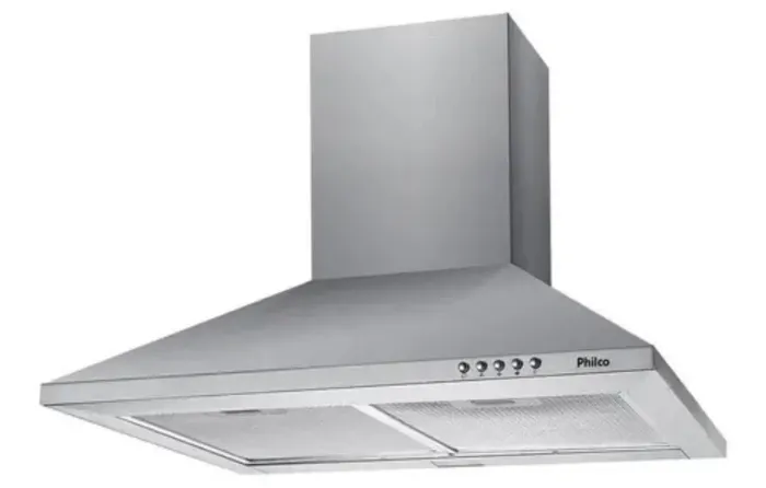 Coifa De Parede Philco 60cm Pirâmide Inox Pco62i - 220 Volts