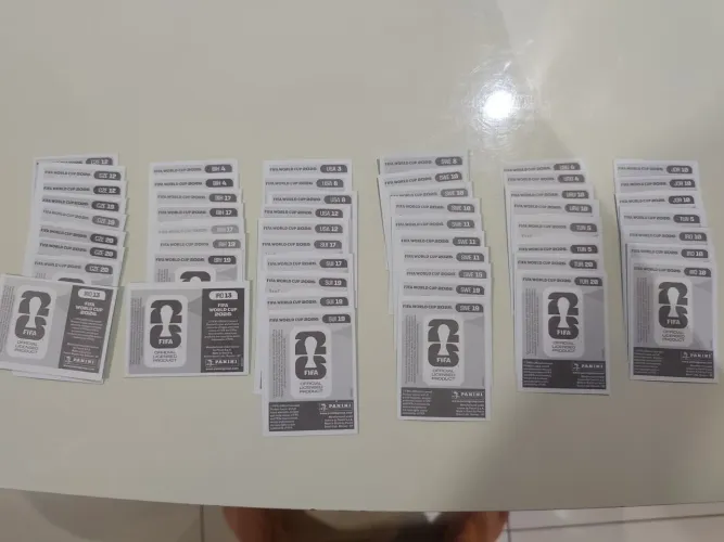Cromos faltantes figurinhas copa 2026