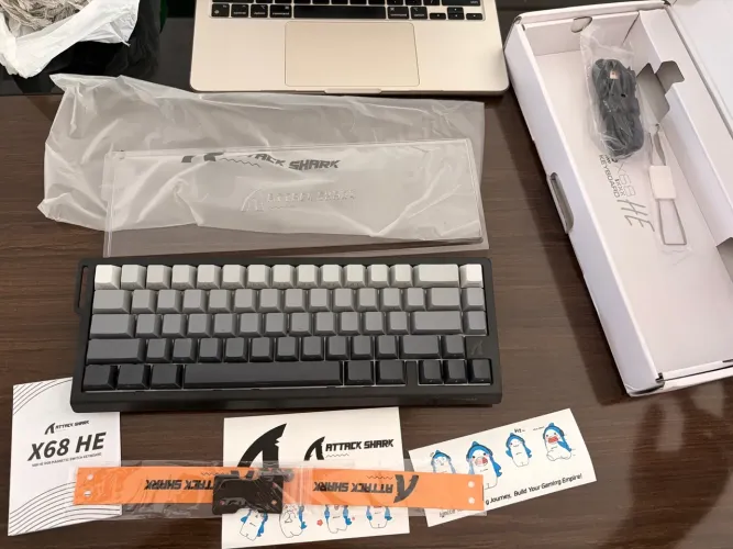 *NOVO* Teclado Magnético Gamer Attack Shark X68 HE, Rapid Trigger, 8000Hz, 0.01mm, 65%