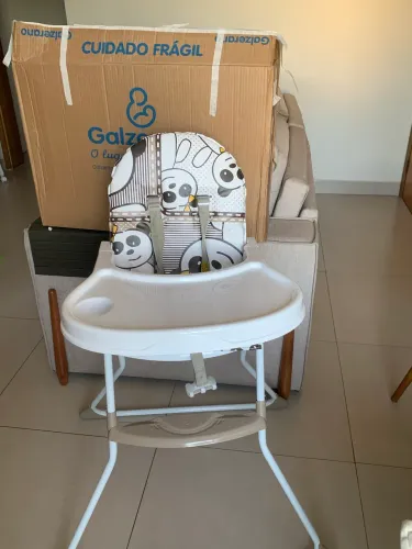 Cadeira de Alimentação Galzerano Panda até 23 kg NOVA (na caixa)