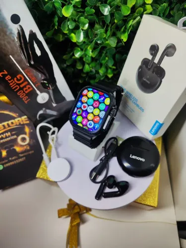 Kit fone bluetooth+Relógio smartwatch ultra 9
