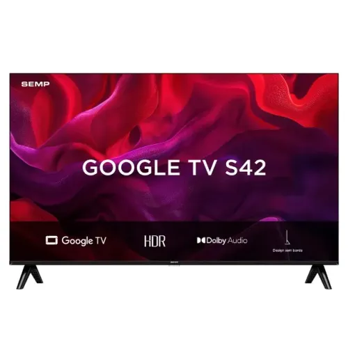 Smart TV SEMP 50? Google TV ? Nova Lacrada + Nota Fiscal e Garantia