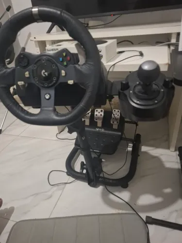 LOGITECH G920 +PEDAIS +CÂMBIO +SUPORTE !
