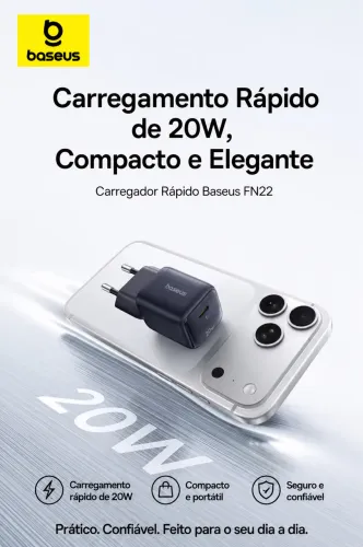 Carregador p/ iPhone Samsung Xiaomi Motorola