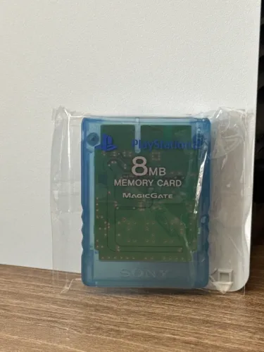 Memory Card 8MB Original Ocean Blue PS2 - Sony