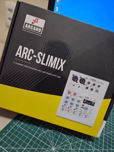 MESA DE SOM ARCANO ARC-SLIMIX-7 - NOVA NA CAIXA!