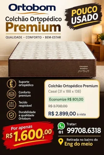 Colchão Ortopédico Ortopédico semi novo
