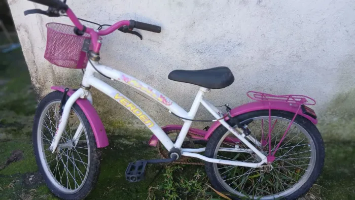 Bicicleta Infantil, Aro 20 Breeze Branco com Pink Verden Bikes