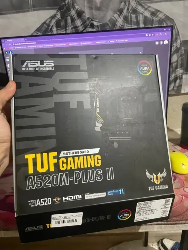 Placa Mãe Asus TUF Gaming A520M PLUS II, AMD AM4, 4x Slots DDR4, USB 3.2, Slot M.2 NVMe - 