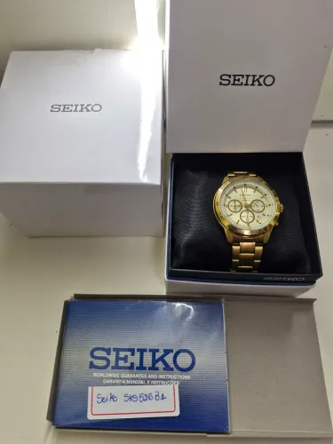 SEIKO SKS526B1 C1KX ? Cronógrafo 100M | FULL SET + PULSEIRA EXTRA