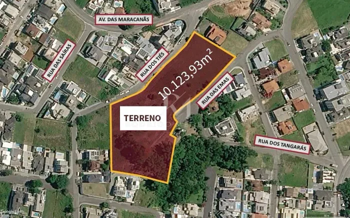 Terreno urbano com 10.123 m² na Pedra Branca, Palhoça