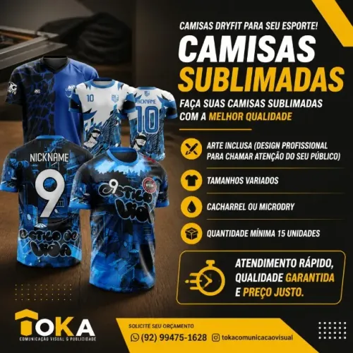 CAMISAS DRYFIT PARA SEU ESPORTE.