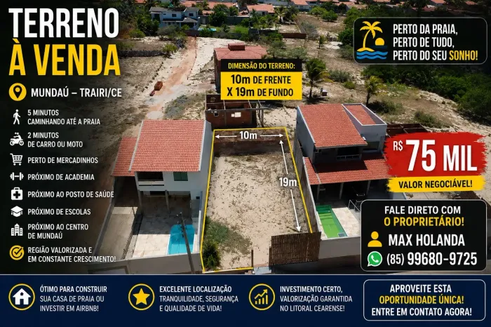 ? OPORTUNIDADE ÚNICA EM MUNDAÚ - TRAIRI/CE ?