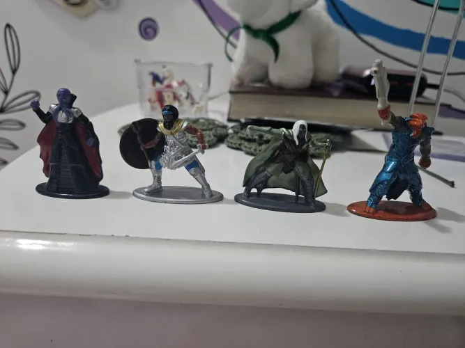 Nano Metalfigs Dungeons & Dragons - 4 unidades