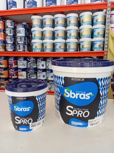Tinta Acrílica Sbras Spro - Interior (Fosco) - Disponível em 15L ou 3,6L