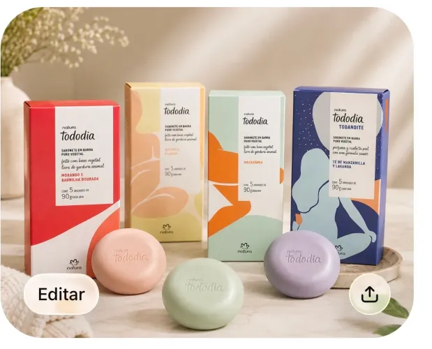 Caixa de sabonete natura