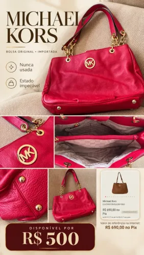 BOLSA MICHAEL KORS VERMELHA