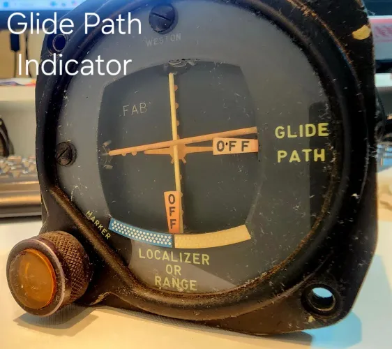 Instrumento de Aviação - Glide Path Indicator. 
