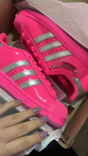 Tênis Adidas Superstar II Boca Rosa Tamanho 34