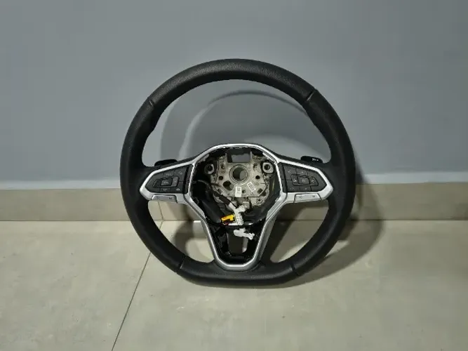 Volante Original VW Couro Com Borboleta Paddle Shift - Nivus T-Cross Polo Virtus 