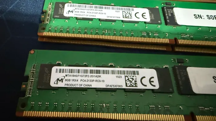 Memória DDR4 ECC 8gb 2133mhz