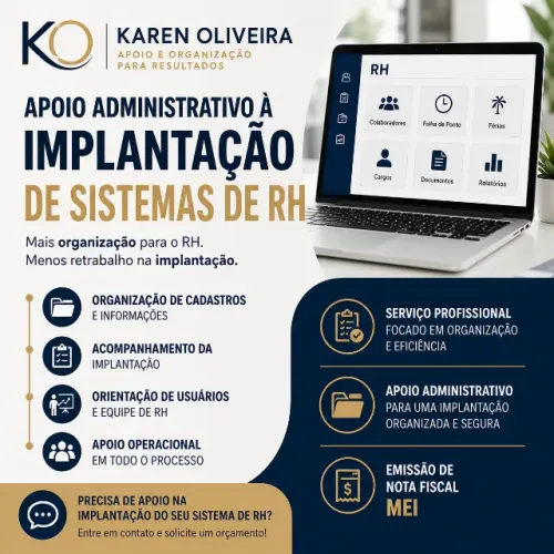 Apoio administrativo na implantação de sistemas de RH