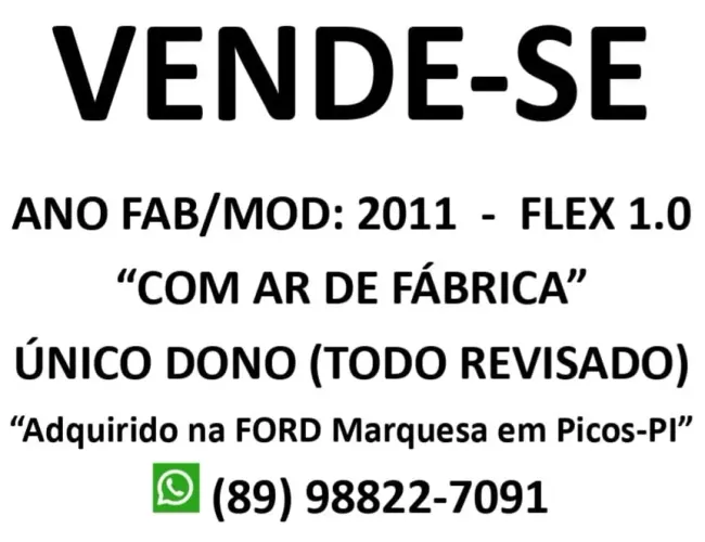 Ford KA 1.0 8v/1.0 8V ST Flex 3P 2011