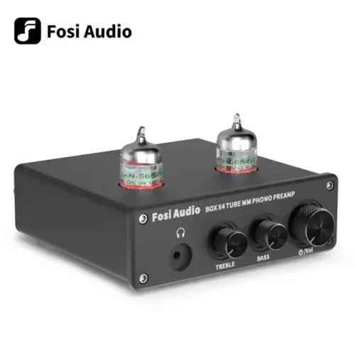 Pré Amplificador Fosi X4 Valvulado Toca Discos Fone De ouvido 127/220V