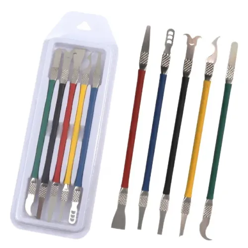 Kit Jogo De Espátula 5 Em 1 TE-018 Para Reparos Manutenção De Celular E Eletrônicos pode r