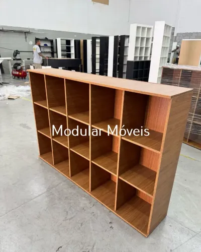 Colmeia Horizontal - MDF Amadeirado