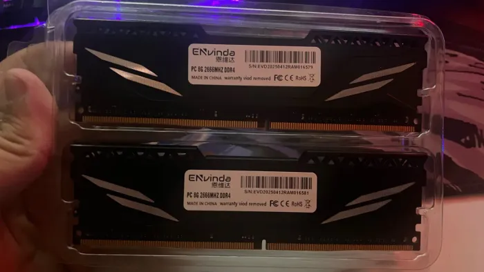 Memória ram e ssd