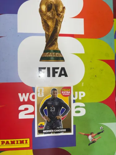 Figurinha Extra Legend Ouro/ Gold Moisés Caicedo Copa 2026
