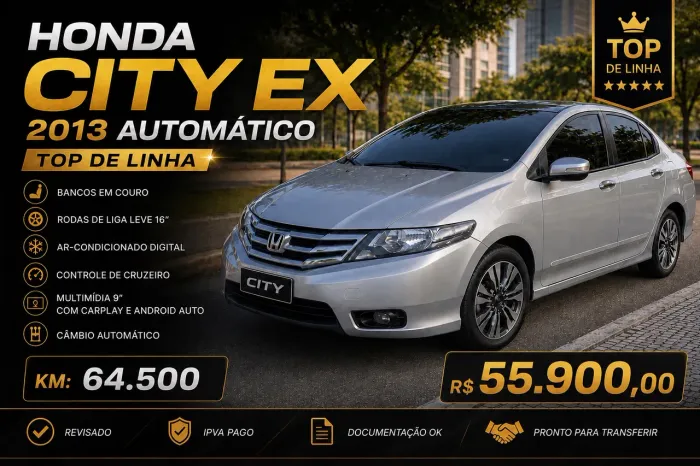 Honda City Sedan EX 1.5 Flex 16V 4P Aut. 2013