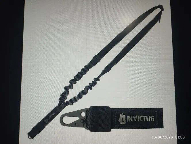 Bandoleira Tática 1 Ponta Strap Com Encaixe Colete Invictus