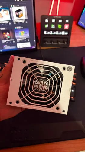 Fonte Sfx 850w V850 Full Modular 80 Plus Gold Cooler Master Cor Branco